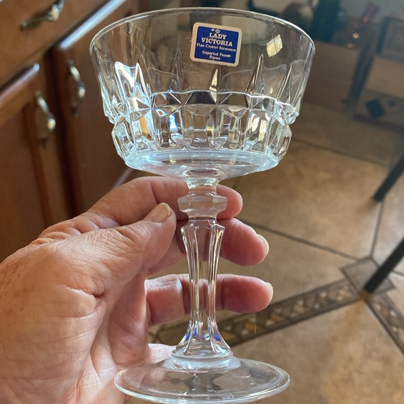 Cristal D’ Arques FRANCE Lady Victoria pattern. NWT set of 4. Mint condition - Picture 2 of 3